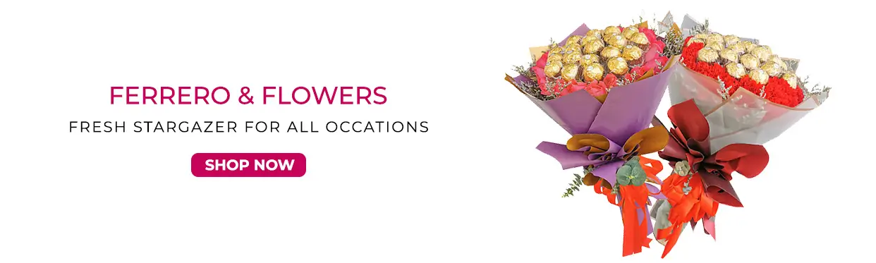 Flower and chocolate bouquet