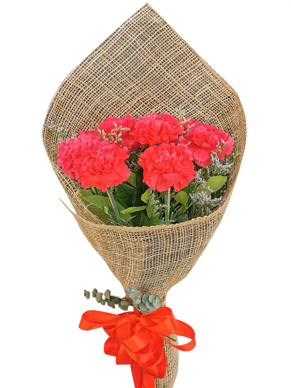 Carnation Fuchsia Pink Burlap ph