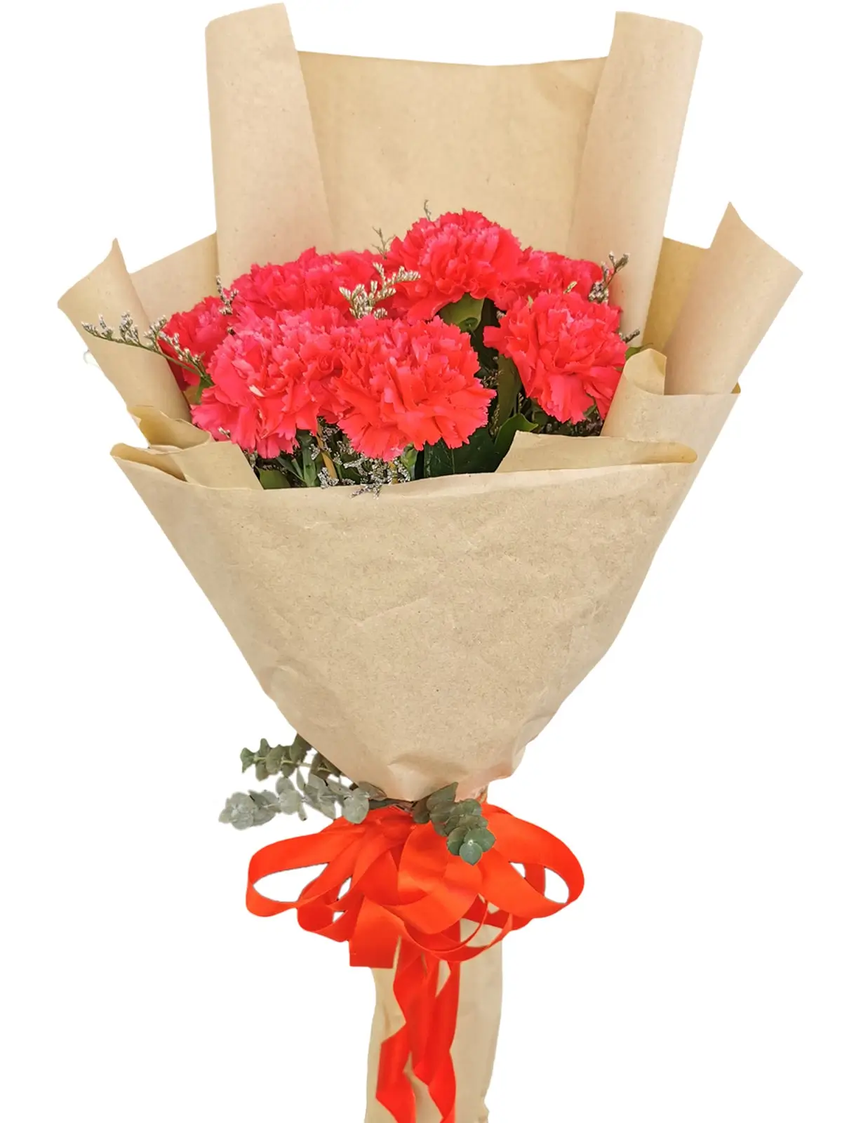 Carnation Fuchsia Pink Kraft Paper