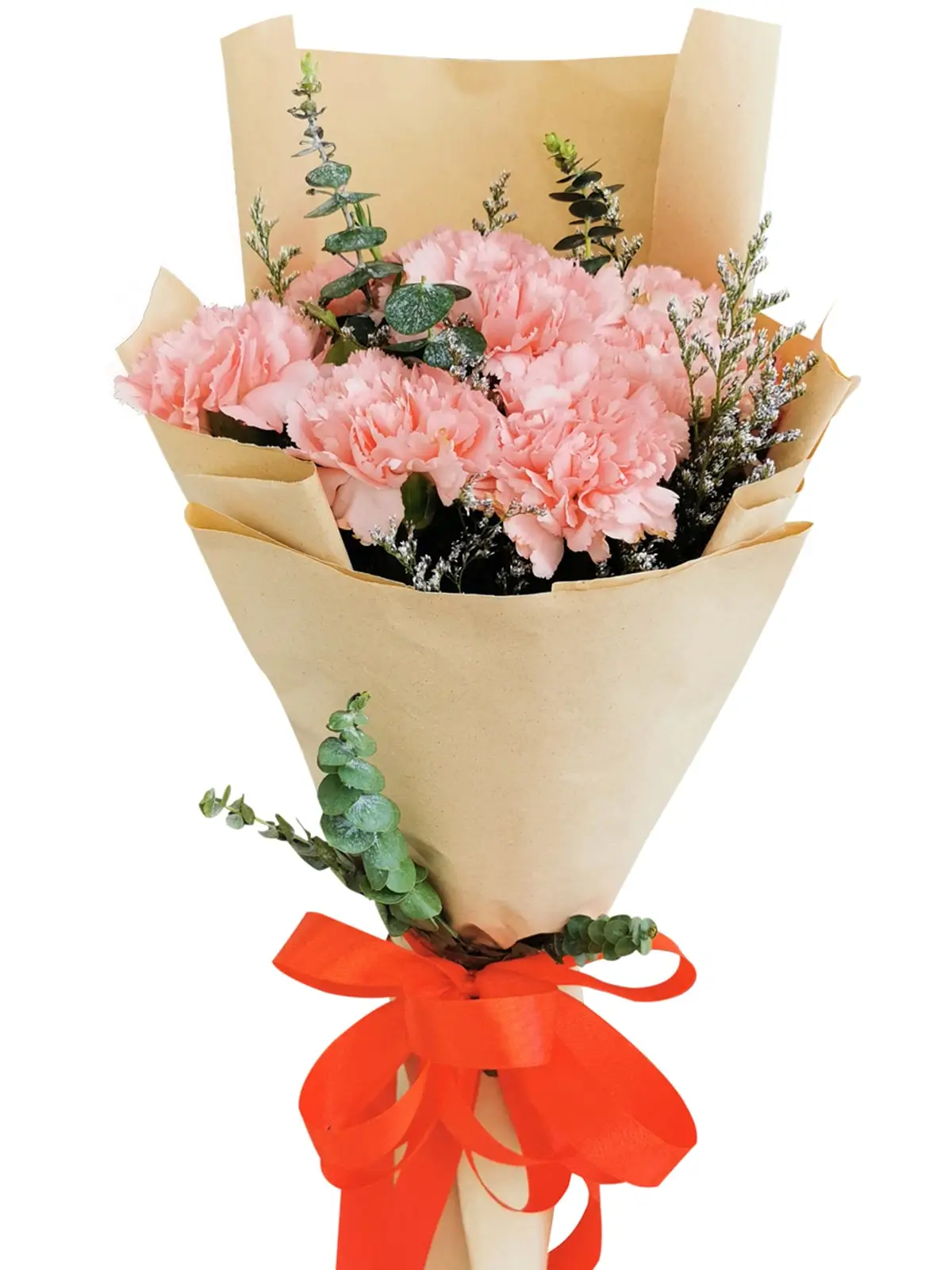 PINK Carnation Kraft Paper