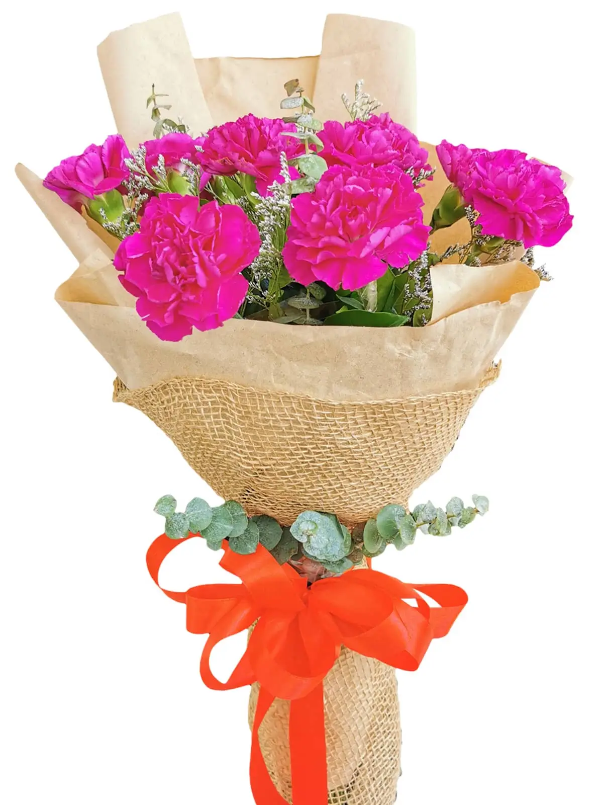 PURPLE Carnation Kraft Jute