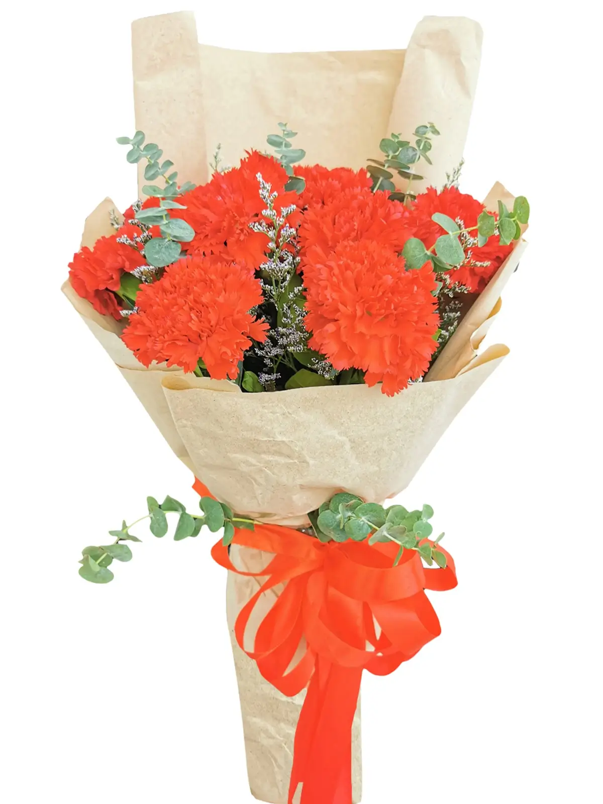 RED Carnation Kraft Paper