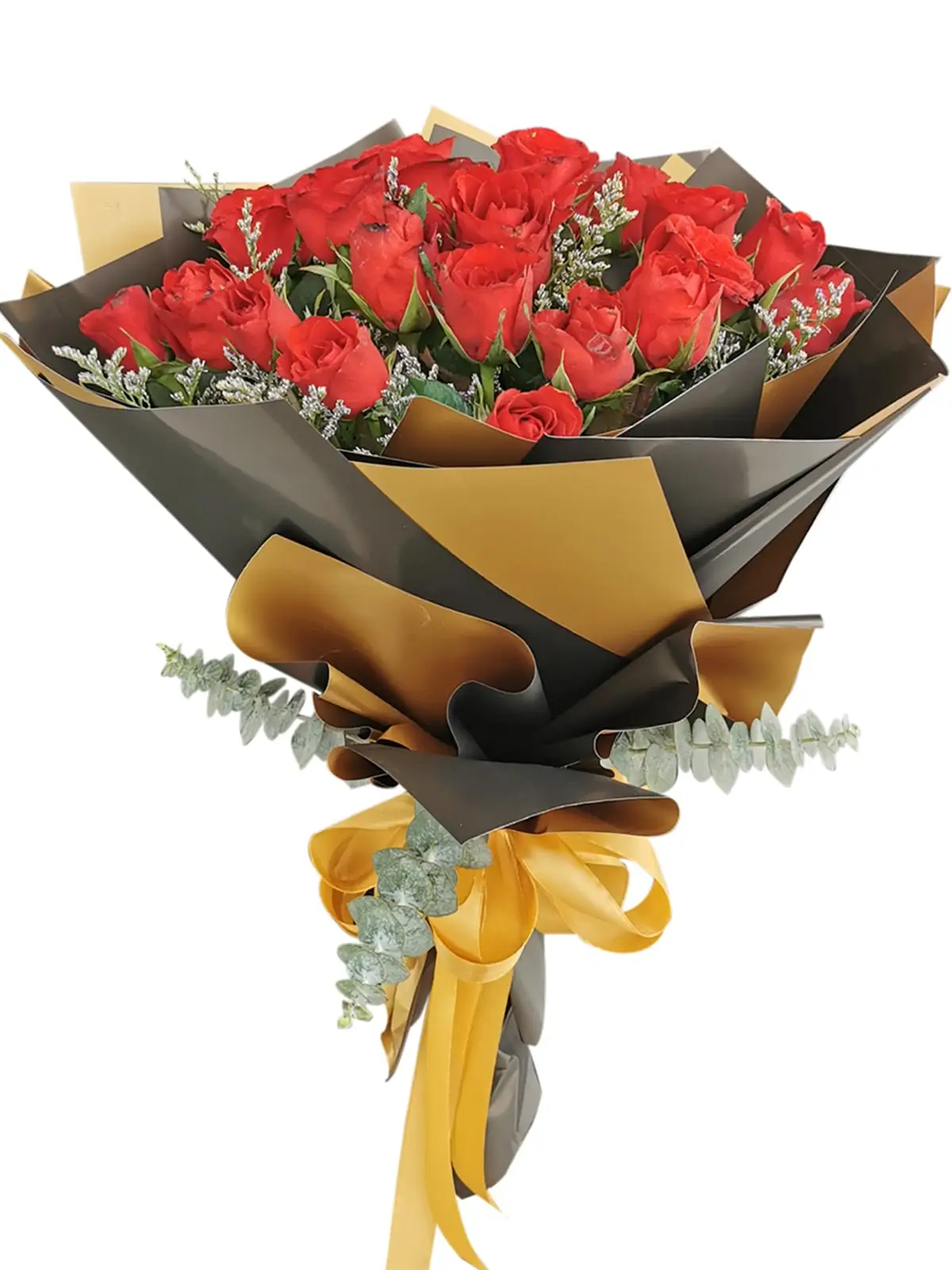 Red Roses 24 Korean Black Gold