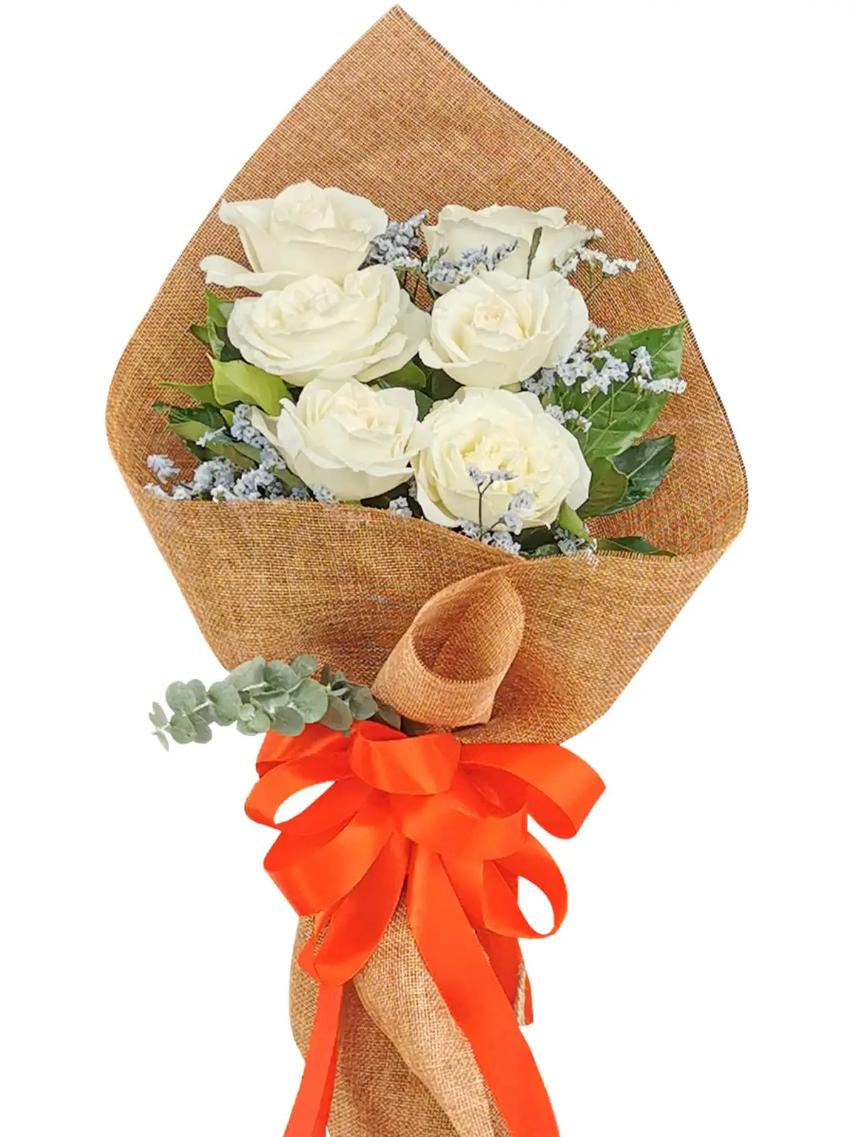White Rose 6/12 Burlap ch