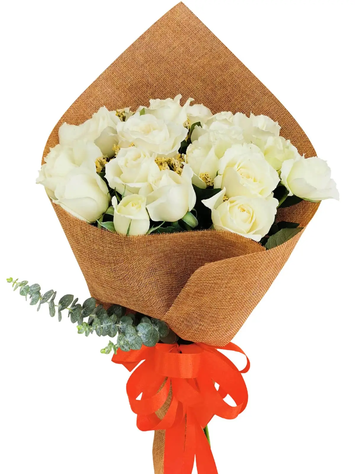 White Rose 24/36 Burlap ch
