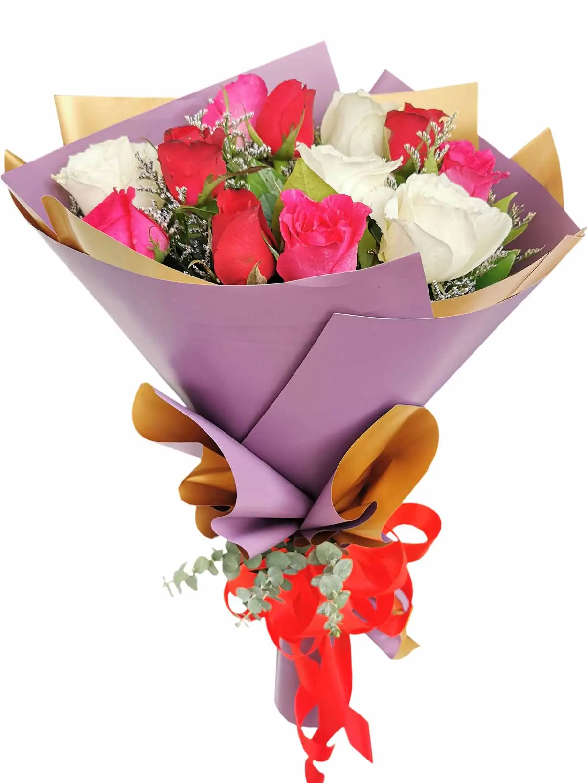 Mix Rose Purple Gold 12/24
