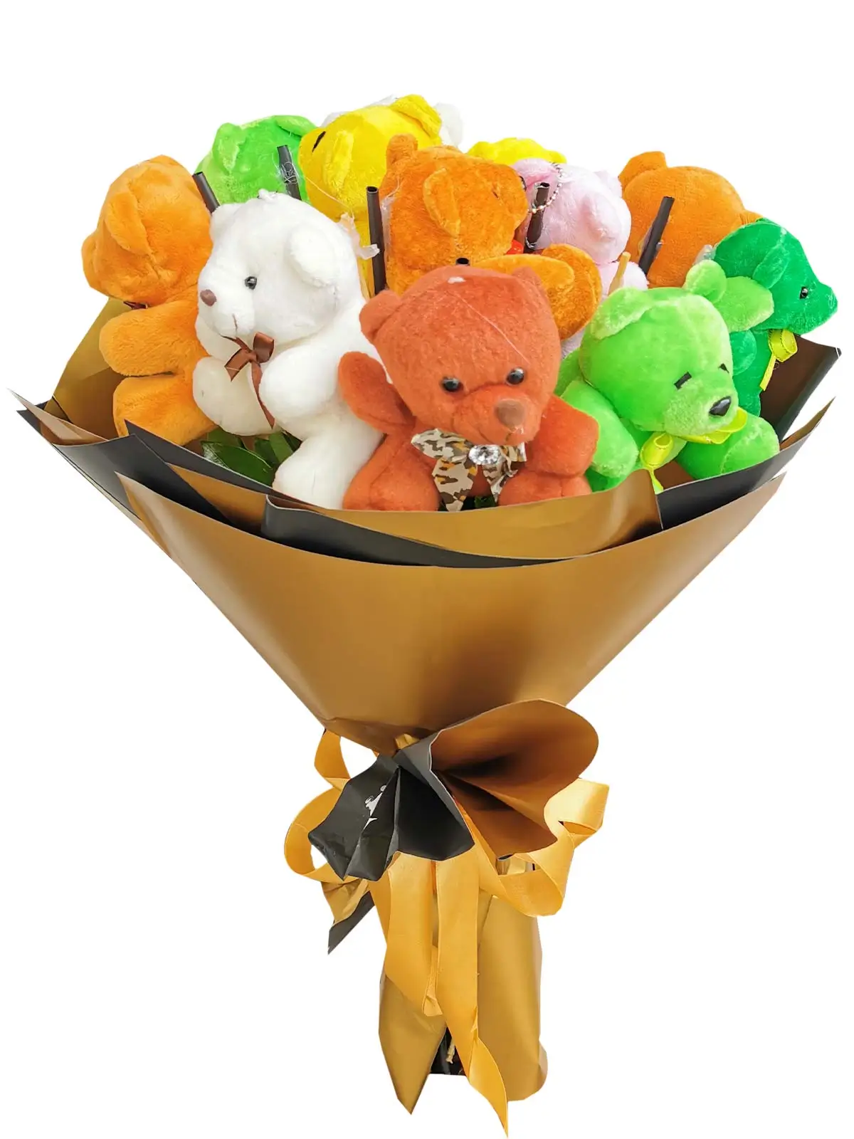 Mix Bears 12 Gold Black