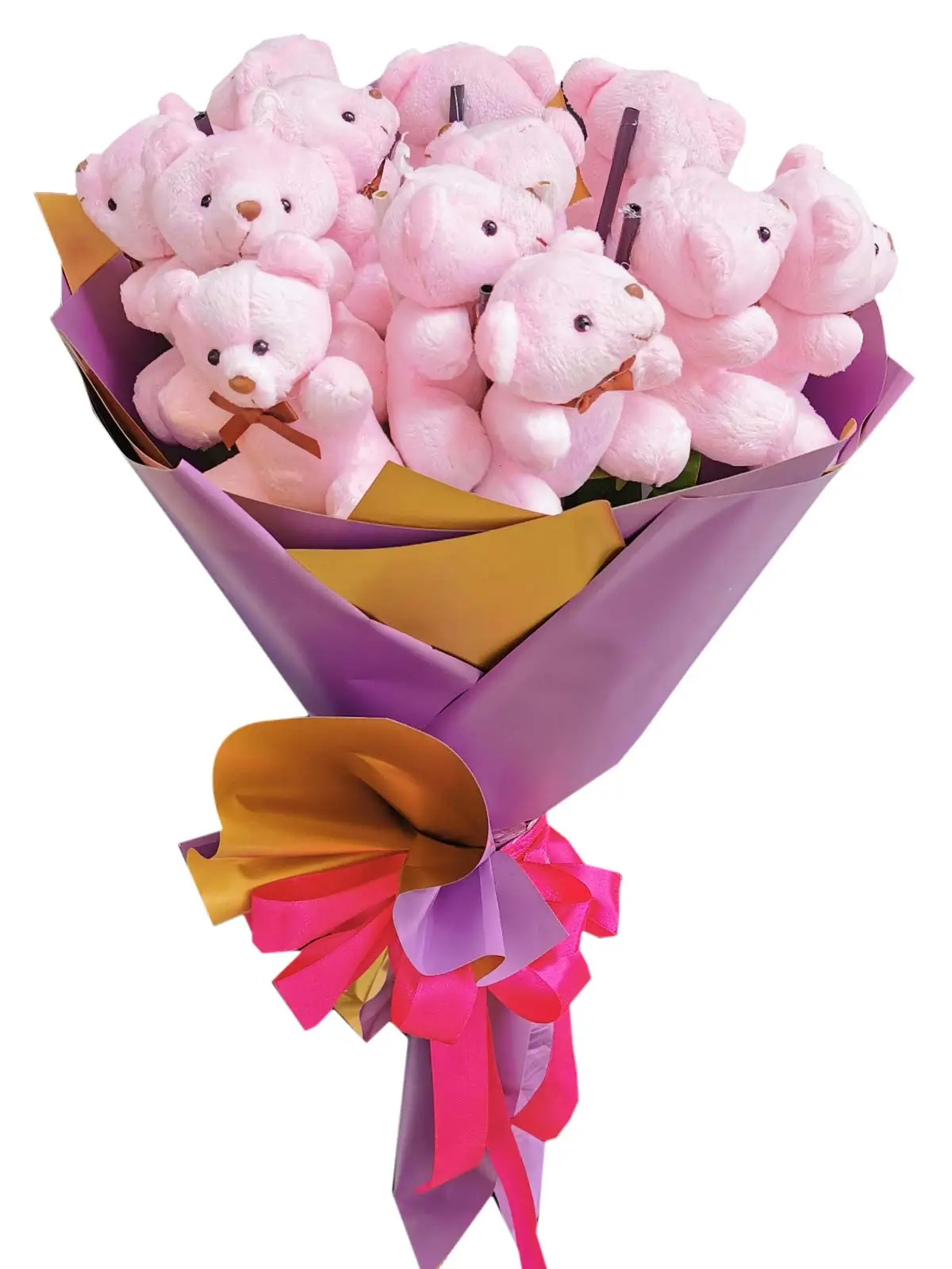 Pink Bears 12 Purple Gold
