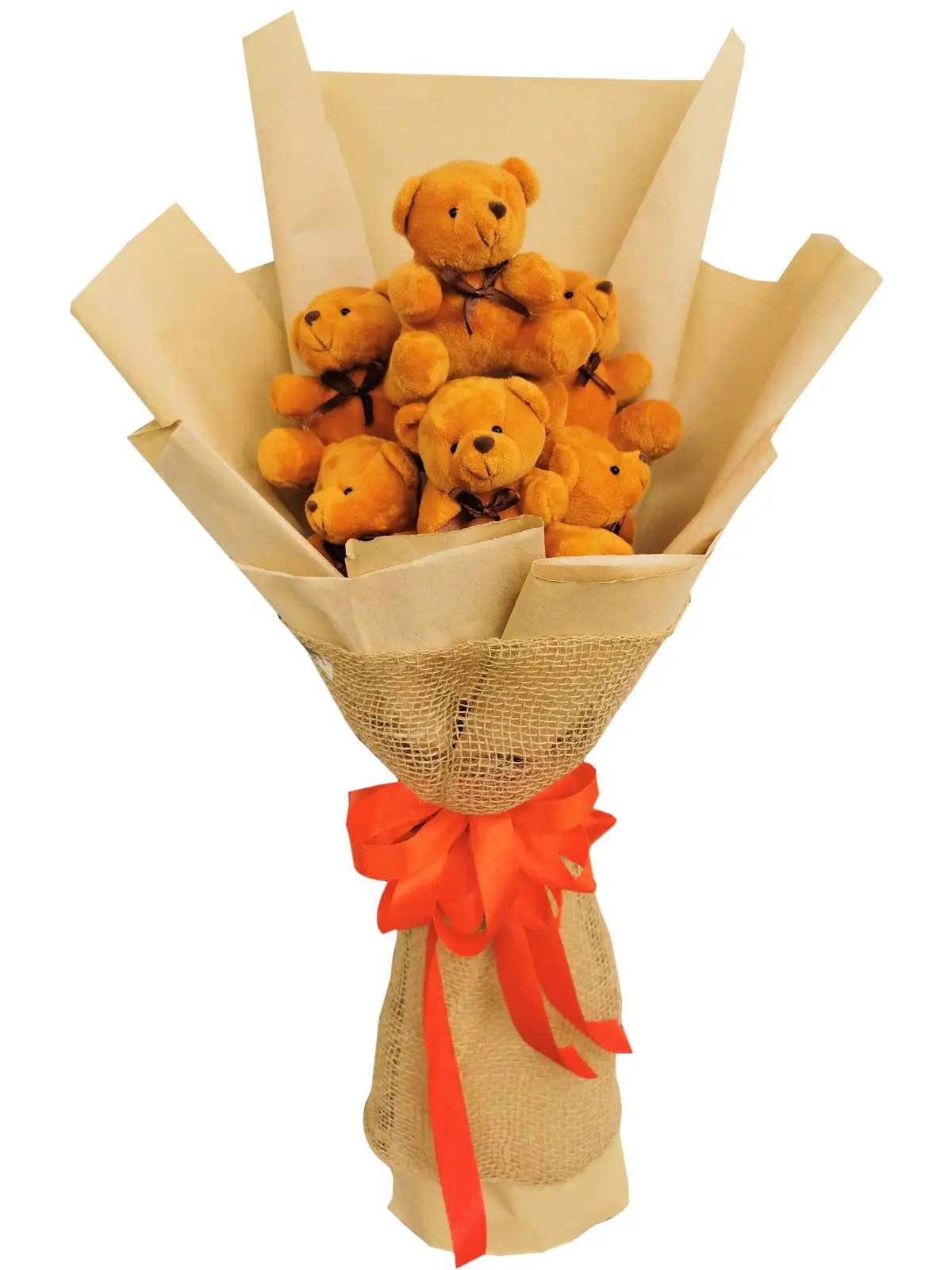 Small Brown Bears Kraft Jute