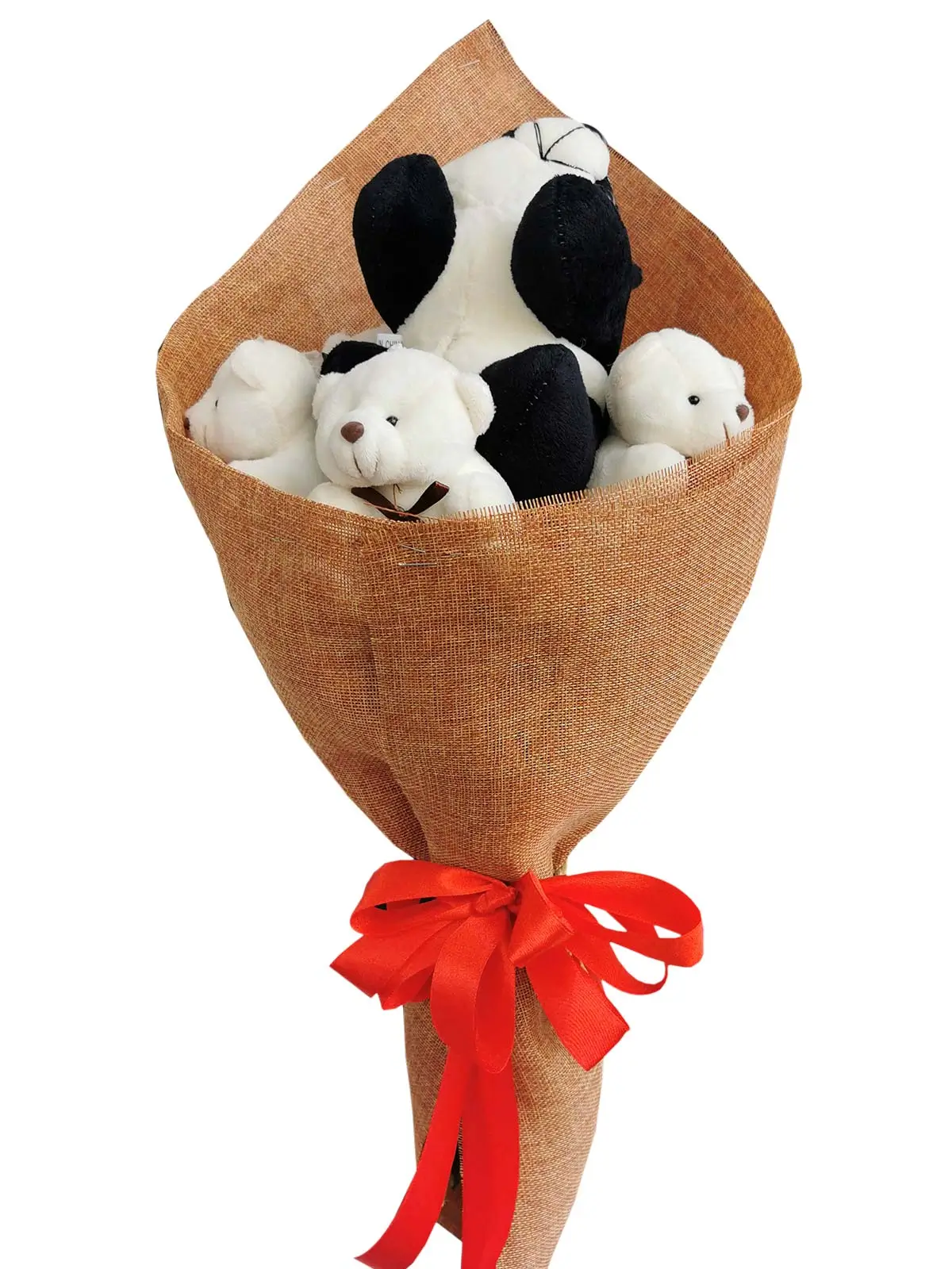 Panda and Bears Burlap CH