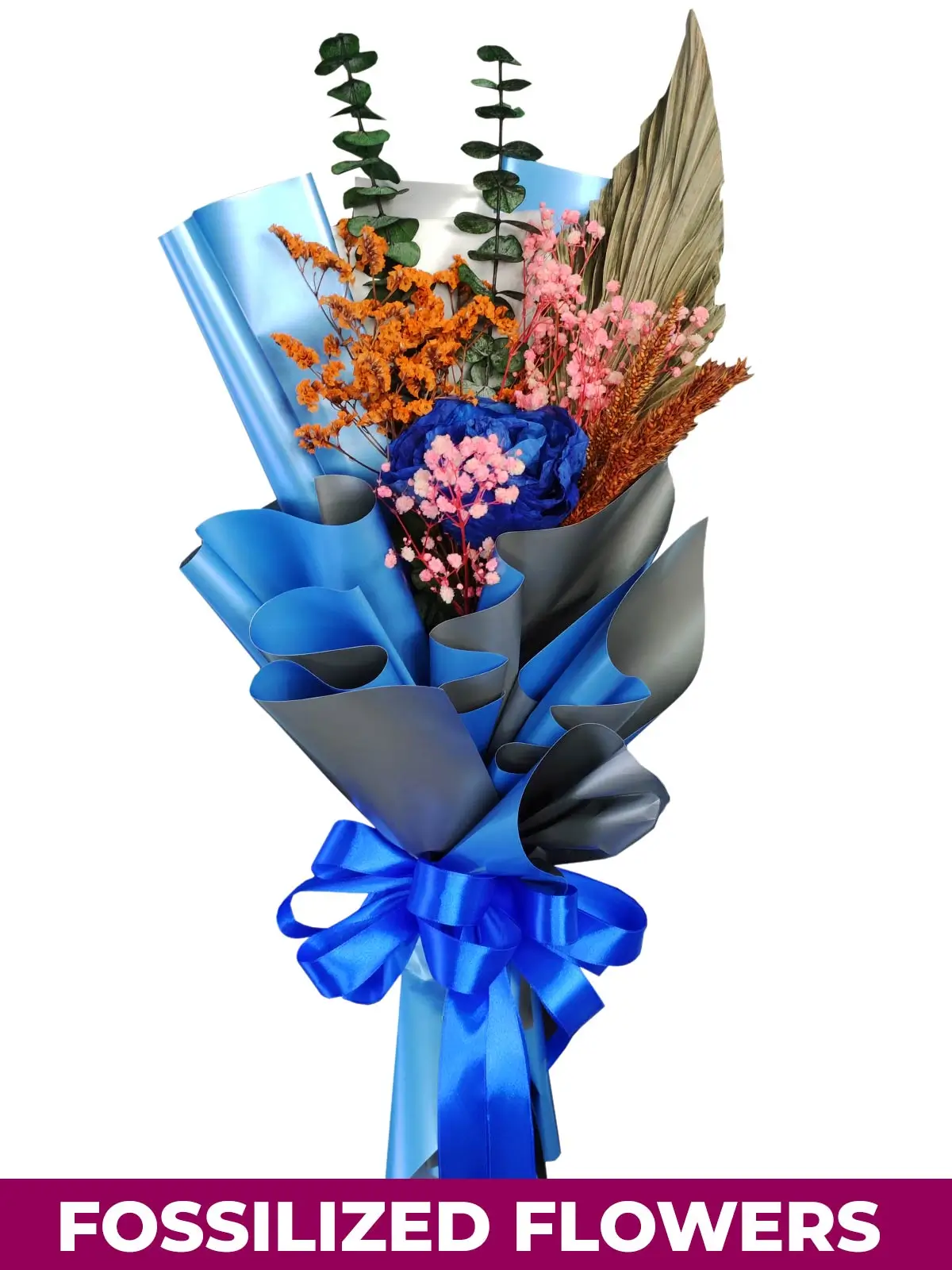 1 Dried Blue Roses - Province