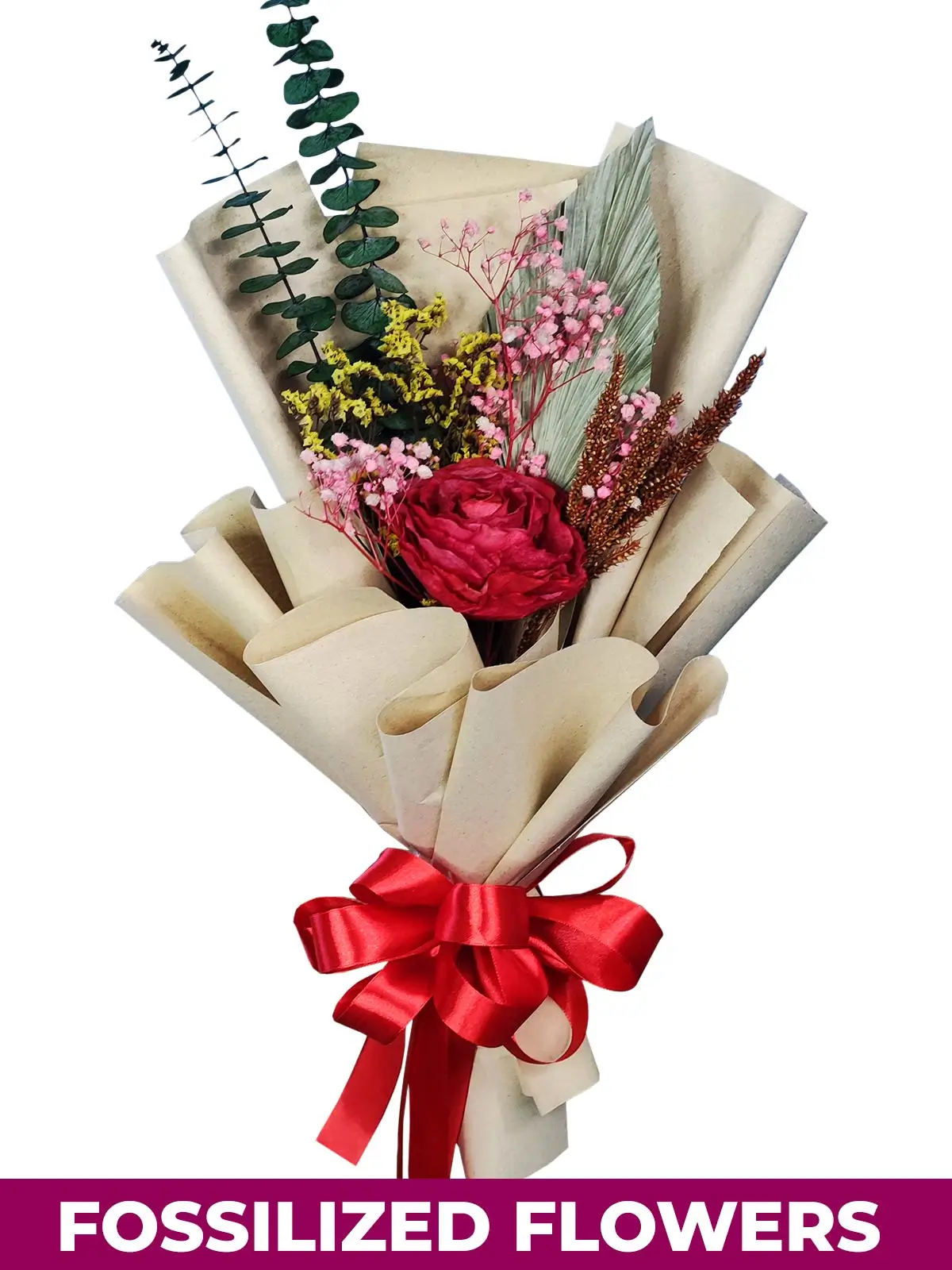 1 Dried Red Roses Kraft Province