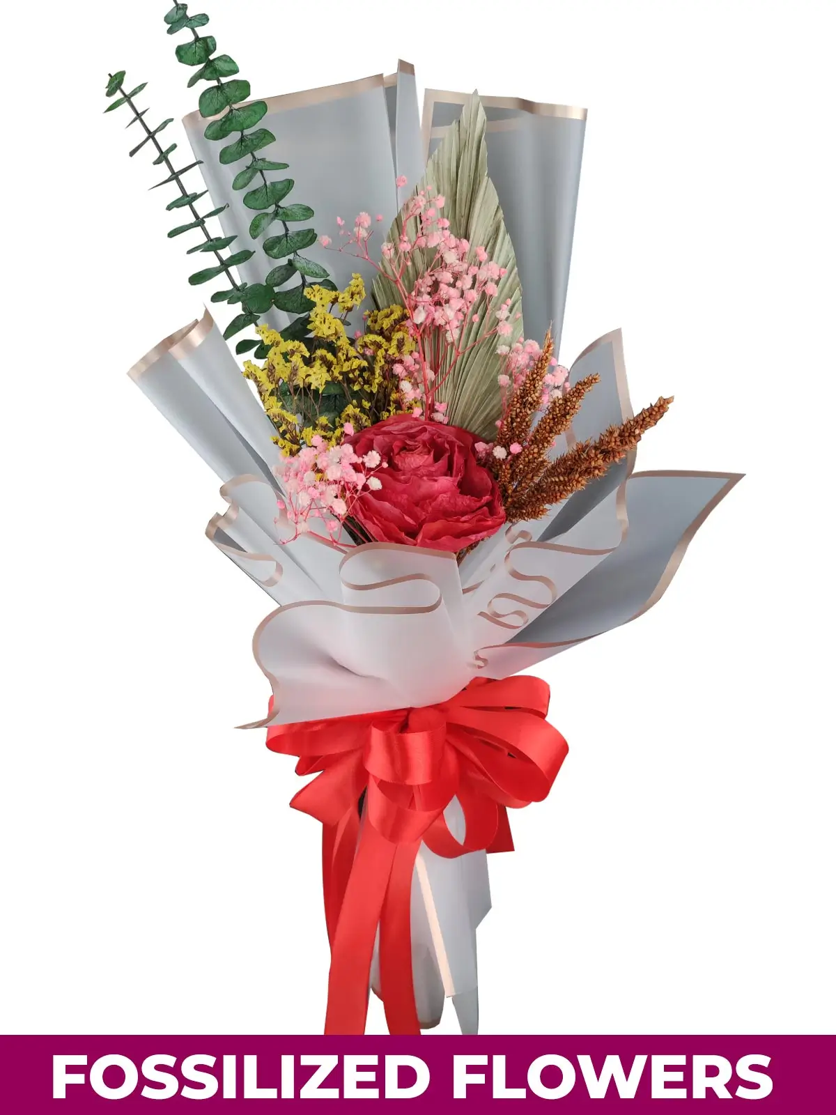 1 Dried Red Rose White Province
