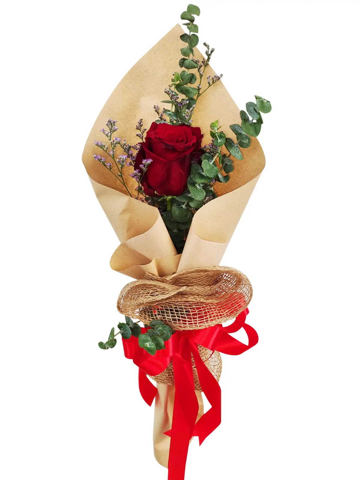 1 red ecua kraft/jute