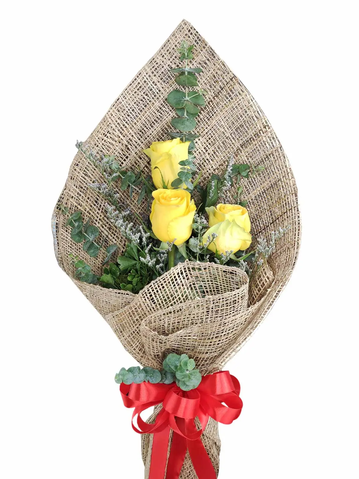 3 yellow ecua burlap PH