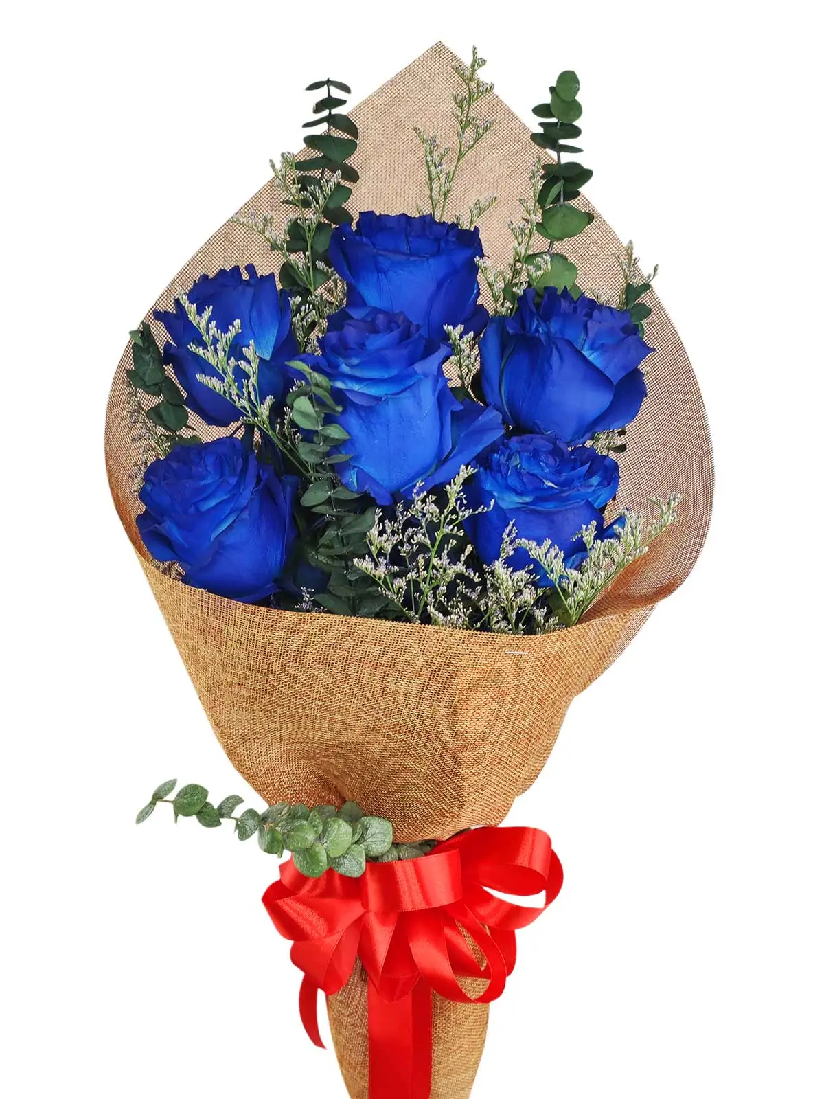 6 blue ecua burlap CH