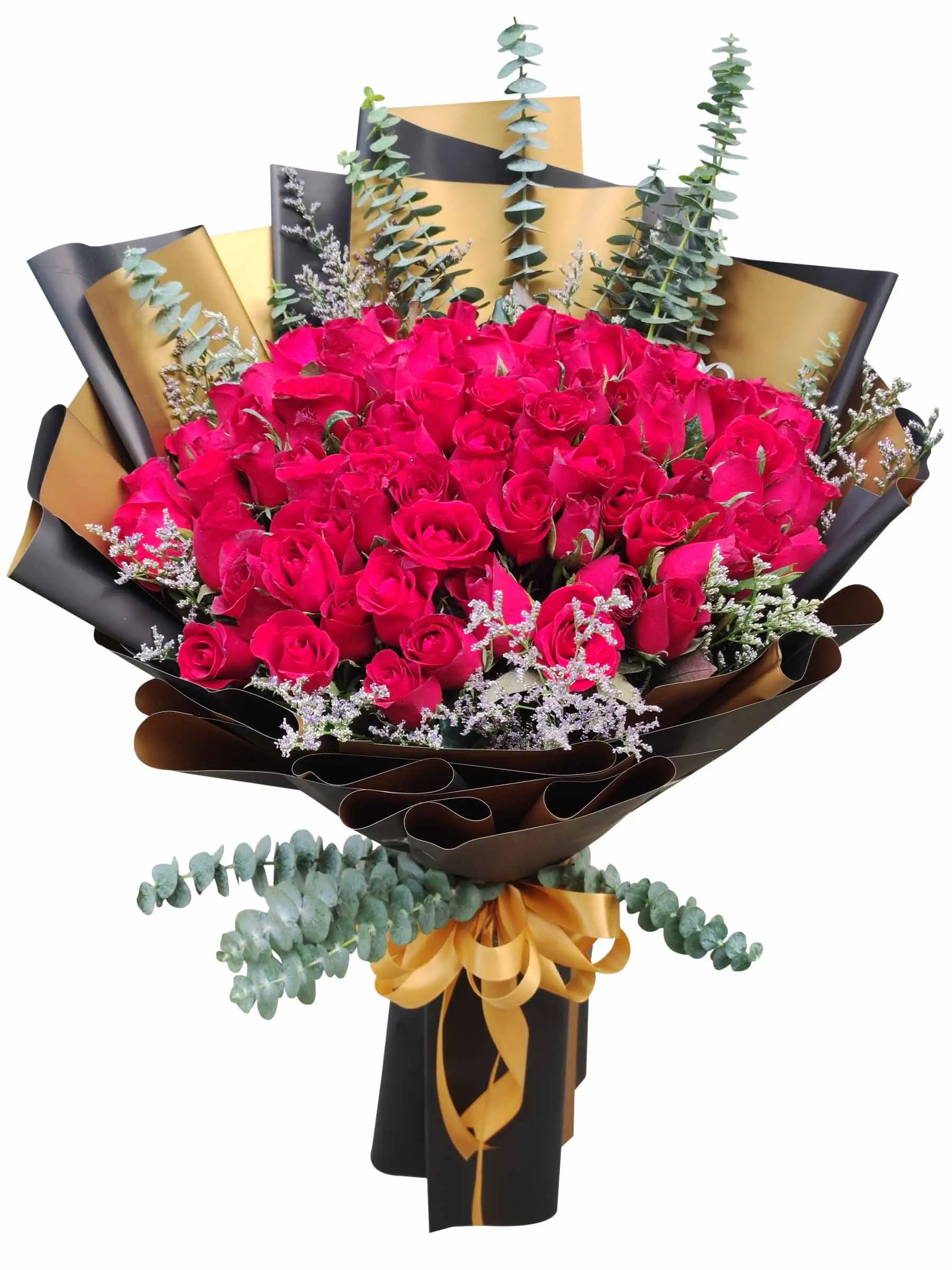 99 pcs red roses