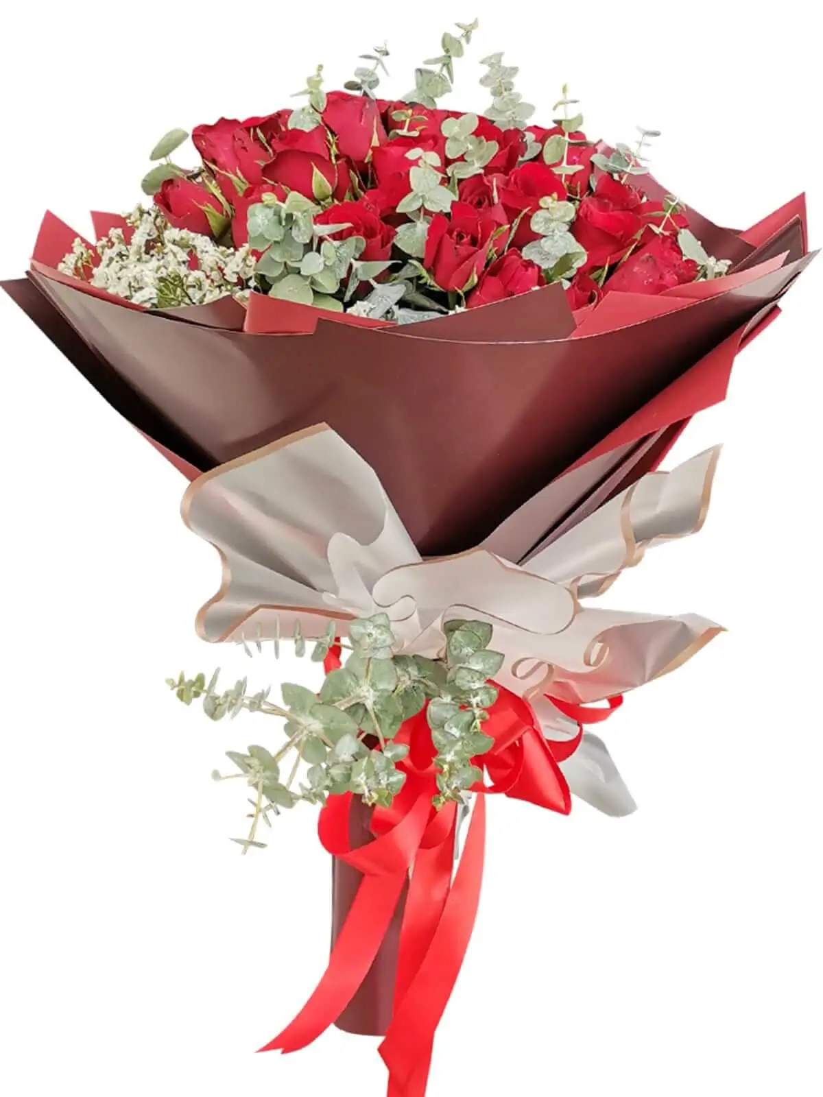 99 pcs red roses