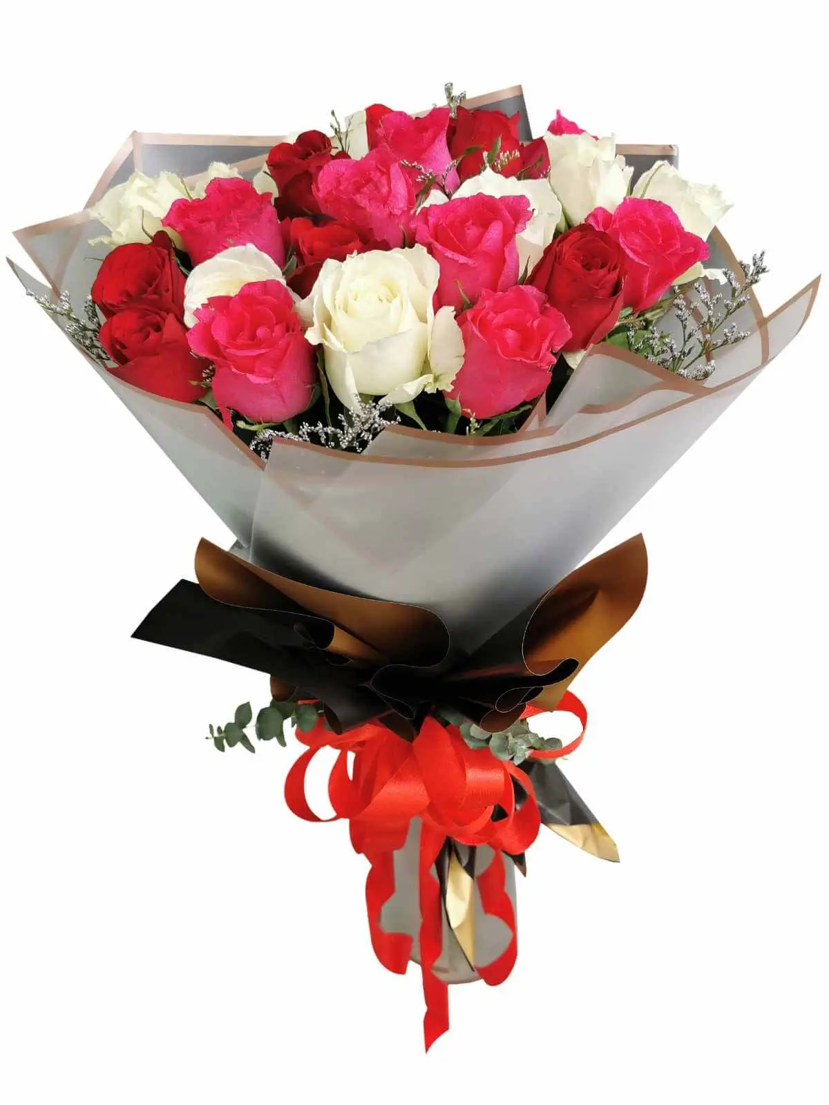 24 pcs mixed roses
