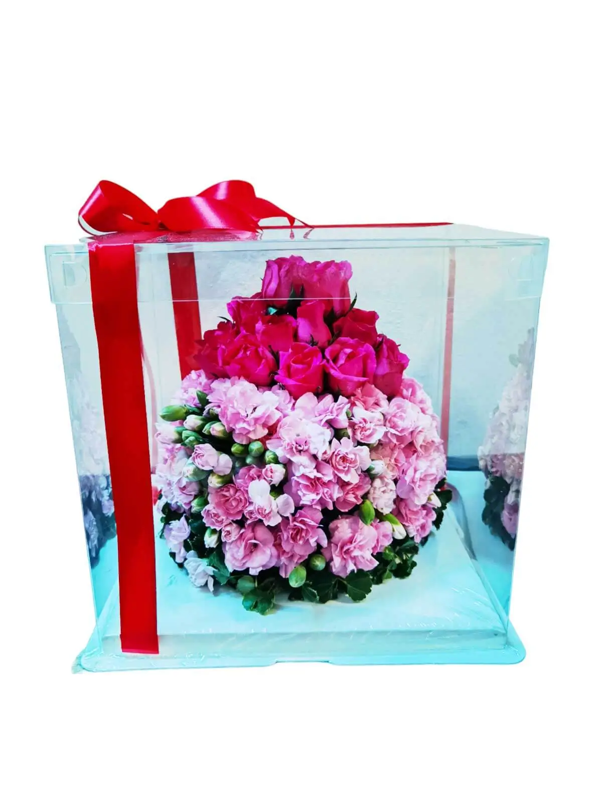 18-24 Stem Pink roses and Pink Carnation Spray