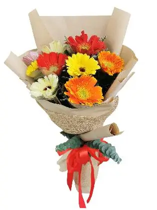 MIX Gerbera Kraft Jute