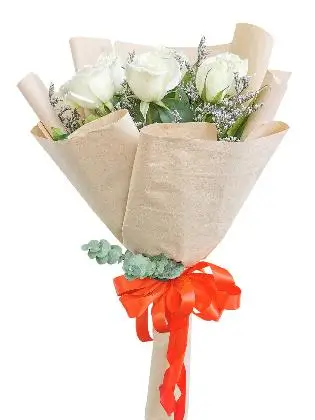 White Roses 6/12 Kraft Only