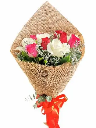 Mix Rose Burlap ch 12/24