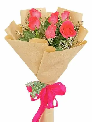 Pink Roses 6 Kraft