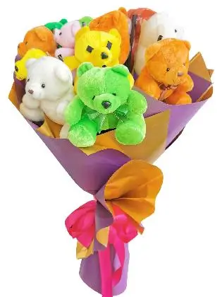 Mix Bears 12 Purple Gold