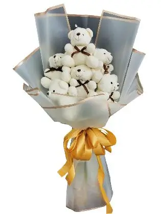 Small White Bears 6 White