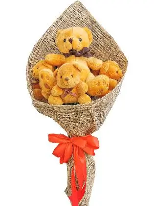 Brown Bears 7 Burlap PH