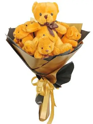 Brown Bears 7 Gold Black