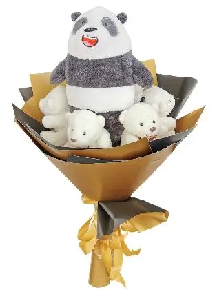 Panda Bare & Bears Gold/Black