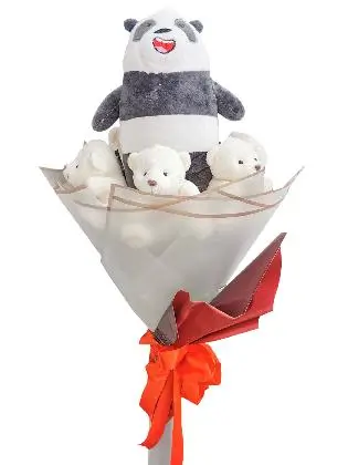 Panda Bare & Bears White