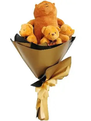 Grizzly Bare & Bears Gold Black