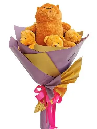 Grizzly Bare & Bears Purple Gold