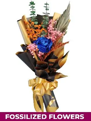 1 Dried Blue Roses