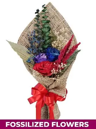 Dried Dark Roses Burlap PH Province