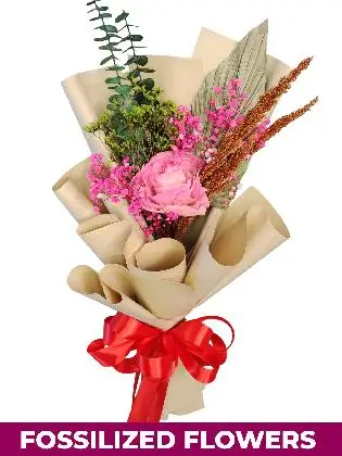 1 Dried Pink Rose Kraft Province