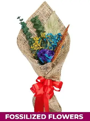 1 Dried Purple Rose Burlap PH Province