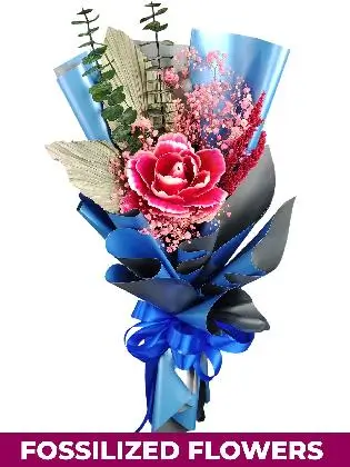 1 Dried Peonies Blue Silver Province