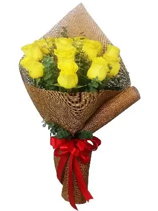 12 Stems Chinese Burlap Rose