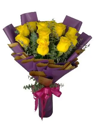 12 Stems Yellow Rose
