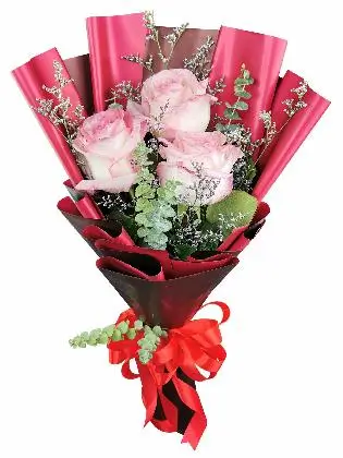 Pink Roses Bouquet