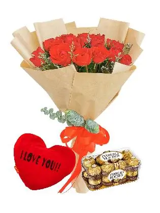 24 red roses