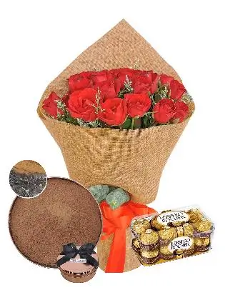 24 red rose CH