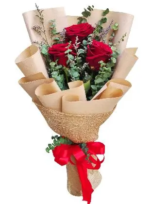 3 red ecua kraft/jute