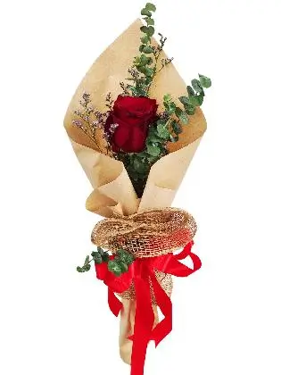 1 red ecua kraft/jute