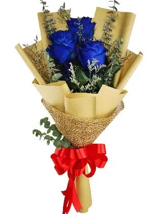 3 blue ecua kraft jute