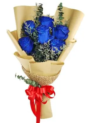 6 blue ecua kraft jute